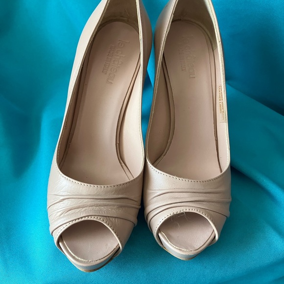 Woman’s leather high heels shoes size 7 - Picture 3 of 8